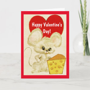 Cartes Pour Fêtes Annuelles Souris Valentine