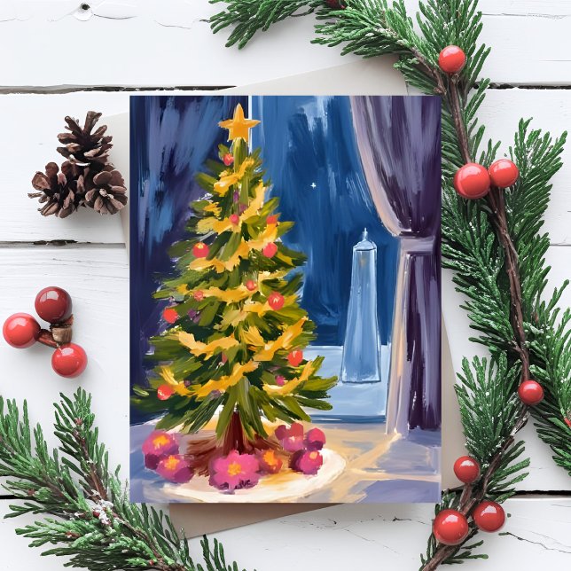 Cartes Pour Fêtes Annuelles Sous l'arbre de Noël (Créateur téléchargé)