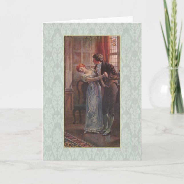 Cartes Pour Fêtes Annuelles Sous le gui (Devant)
