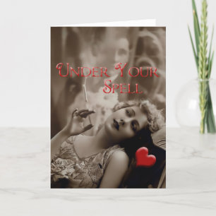 Cartes Pour Fêtes Annuelles Sous votre épée Vintage Valentine