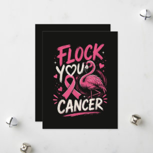 Cartes Pour Fêtes Annuelles Soutien de guerrière contre le cancer du sein au f