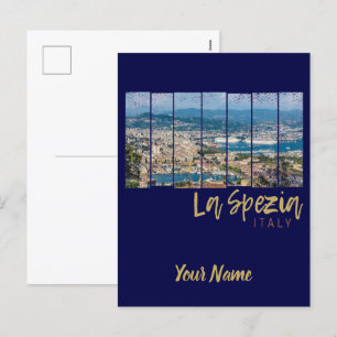 Cartes Pour Fêtes Annuelles Souvenir de La Spezia Liguria Italy Vintage