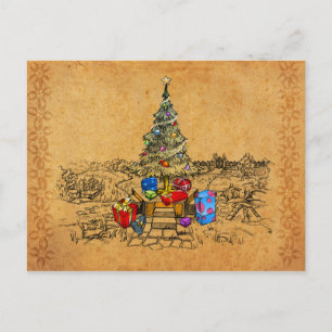 Cartes Pour Fêtes Annuelles Souvenirs d'arbre de Noël