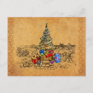 Cartes Pour Fêtes Annuelles Souvenirs d'arbre de Noël