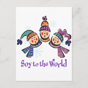 Cartes Pour Fêtes Annuelles Soy to the World Holiday