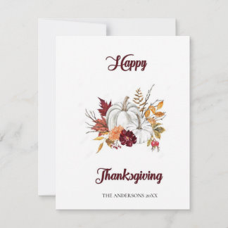Cartes Pour Fêtes Annuelles Soyez Gentil Bon thanksgiving Whimsical