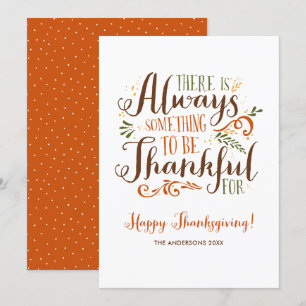 Cartes Pour Fêtes Annuelles Soyez Gentil Bon thanksgiving Whimsical