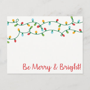 Cartes Pour Fêtes Annuelles Soyez Joyeux et brillants !