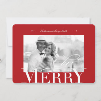 Cartes Pour Fêtes Annuelles Soyez joyeux gras et typographie classique Photo d