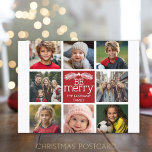 Cartes Pour Fêtes Annuelles Soyez joyeux Noël Collage Photos avec Rouge Blanc<br><div class="desc">Utilisez 8 photos instagram carrés pour créer un memento unique et branché de vacances joyeuses. Si vous avez besoin de déplacer quelque chose,  cliquez sur le bouton personnaliser pour apporter des modifications.</div>