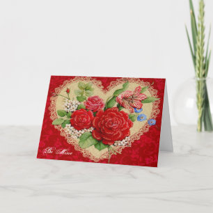 Cartes Pour Fêtes Annuelles Soyez le mien pour la Saint-Valentin