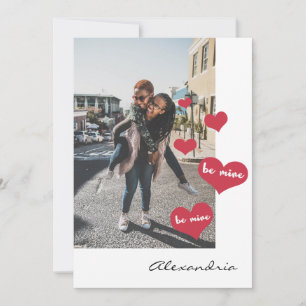 Cartes Pour Fêtes Annuelles Soyez le mien Saint-Valentin Photo Soyez mon demoi
