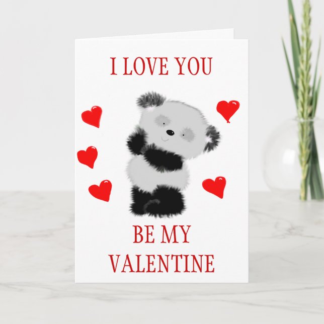 CARTES POUR FÊTES ANNUELLES SOYEZ MA VALENTINE (Devant)