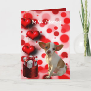 Cartes Pour Fêtes Annuelles Soyez Mon Chihuahua Chien Valentin Coeurs Amoureux