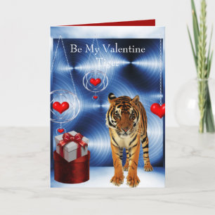 Cartes Pour Fêtes Annuelles Soyez Mon Tigre de la Saint-Valentin