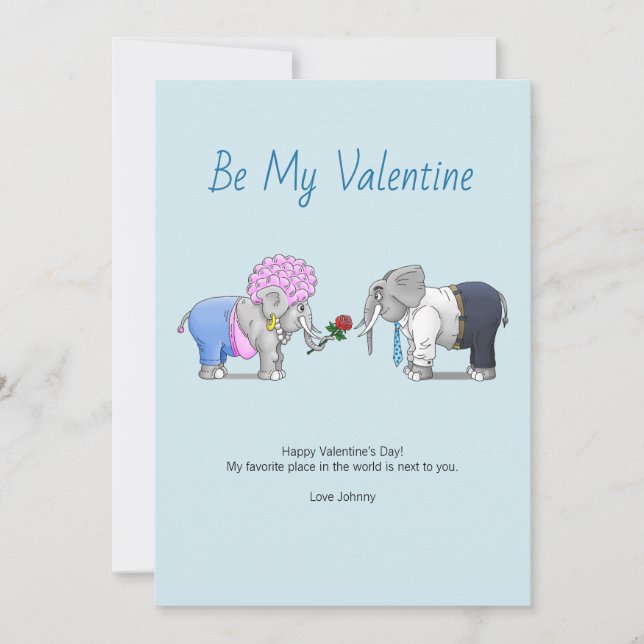 Cartes Pour Fêtes Annuelles Soyez mon Valentin (Devant)