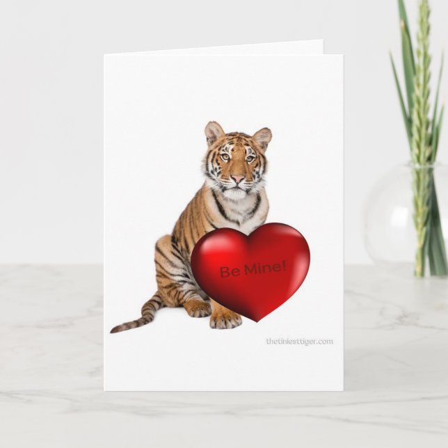 Cartes Pour Fêtes Annuelles Soyez tigre de mine (Devant)