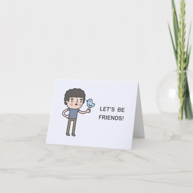 Cartes Pour Fêtes Annuelles Soyons amis ! (Devant)