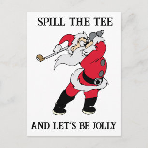 Cartes Pour Fêtes Annuelles Soyons Joyeux Golf Santa