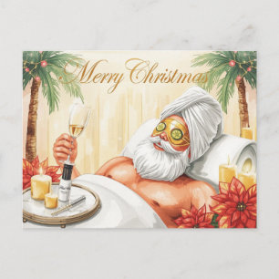 Cartes Pour Fêtes Annuelles Spa de Noël sur le thème du Père Noël