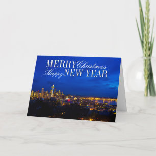Cartes Pour Fêtes Annuelles Space Needle Christmas Tree, Seattle Skyline