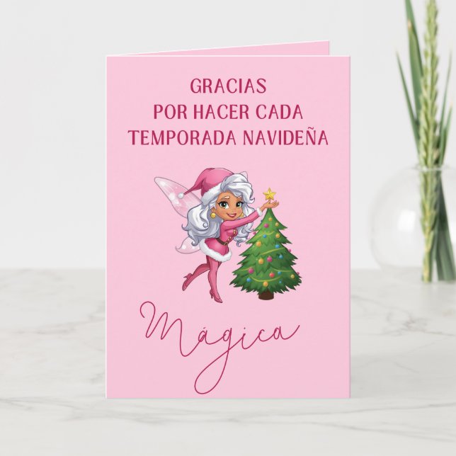 Cartes Pour Fêtes Annuelles Spanish Christmas Card For Women (Devant)