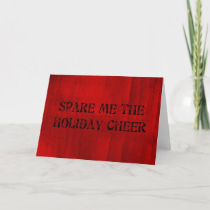 Cartes Pour Fêtes Annuelles Spare Me the Holiday Cheval