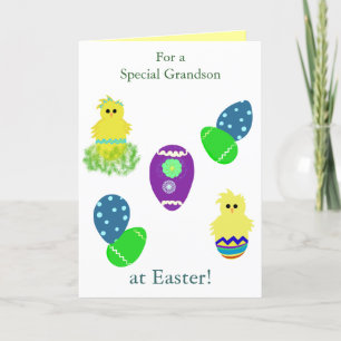 Cartes Pour Fêtes Annuelles Spécial Nephew Cute Baby Chicks OEufs de Pâques