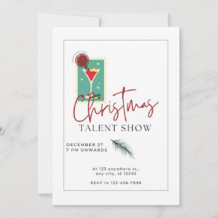 Cartes Pour Fêtes Annuelles spectacle de Noël talentueux