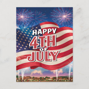 Cartes Pour Fêtes Annuelles Spectacle patriotique américain