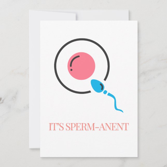 Cartes Pour Fêtes Annuelles Sperm-anet (Devant)
