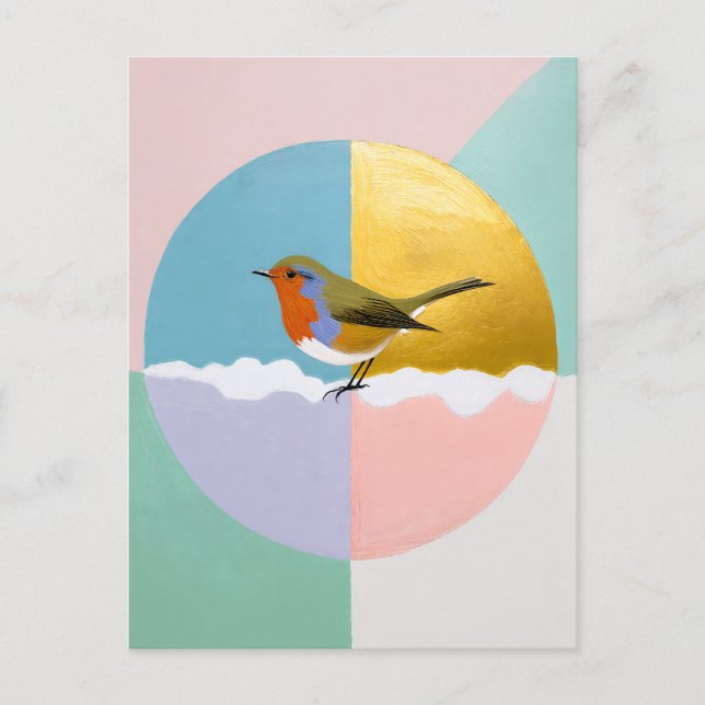 Cartes Pour Fêtes Annuelles Sphère de Robin géométrique (Devant)
