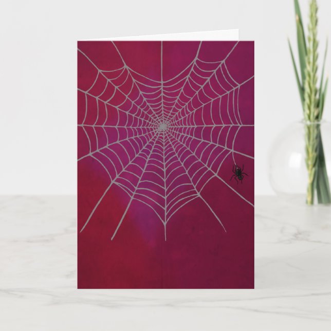 Cartes Pour Fêtes Annuelles Spiderweb Heart (Devant)