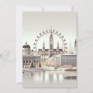 Cartes Pour Fêtes Annuelles Splendeur de Noël viennoise - Fêtes minimalistes
