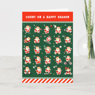Cartes Pour Fêtes Annuelles Sports de Noël