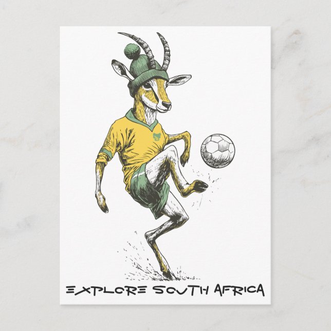Cartes Pour Fêtes Annuelles Springbok Star Striker (Devant)