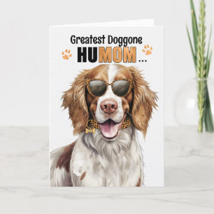 Cartes Pour Fêtes Annuelles Springer Spaniel Dog Best HuMOM Jour des Mères