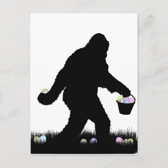 Cartes Pour Fêtes Annuelles Squatch Pâques (Devant)