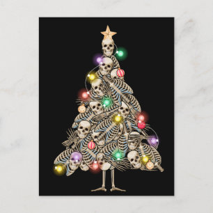 Cartes Pour Fêtes Annuelles Squelette Arbre de Noël Drôle laide Skeletons de N