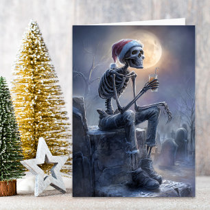 Cartes Pour Fêtes Annuelles Squelette de Noël