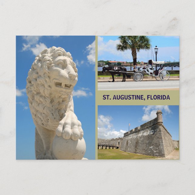 Cartes Pour Fêtes Annuelles St Augustine, Floride (Devant)