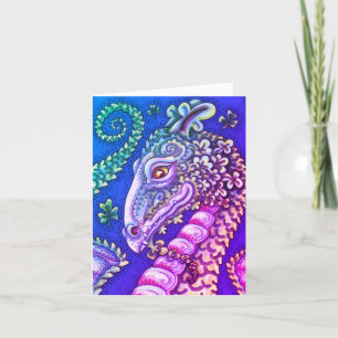 CARTES POUR FÊTES ANNUELLES ST. DRAGON SHAMROCK VERT DE PATRICK, IMAGINAIRE IR