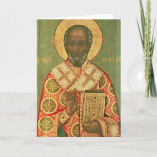 Cartes Pour Fêtes Annuelles St. Nicholas, École de Moscou