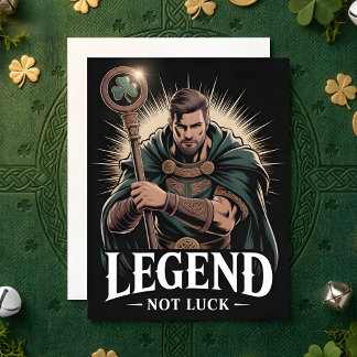 Cartes Pour Fêtes Annuelles St Patrick’s Day Card Celtic Legend