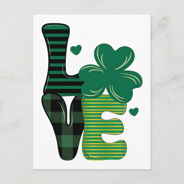 Cartes Pour Fêtes Annuelles St patrick's day love (Devant)