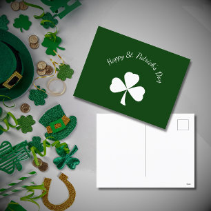 Cartes Pour Fêtes Annuelles St. Patrick's Day Mignonne Shamrock Vert