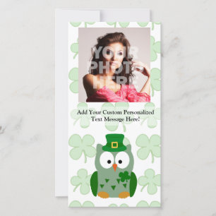 Cartes Pour Fêtes Annuelles St. Patrick's Day Owl