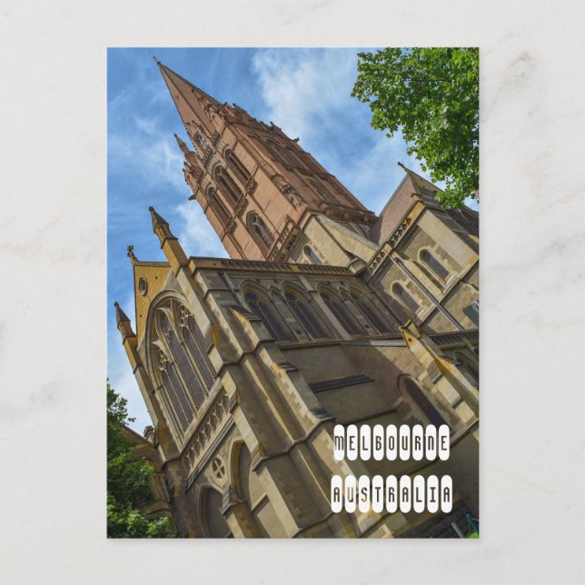 Cartes Pour Fêtes Annuelles St Paul's Cathedral in Melbourne (Devant)