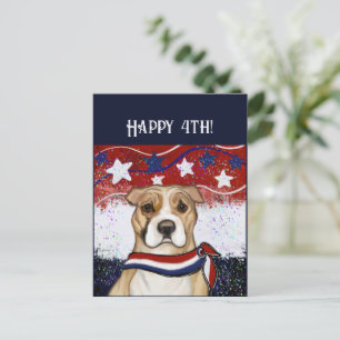 CARTES POUR FÊTES ANNUELLES STAFFORDSHIRE TERRIER AMÉRICAIN