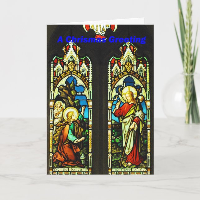 Cartes Pour Fêtes Annuelles Stained Glass (Devant)